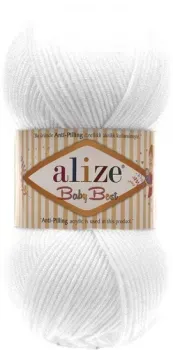 Alize Baby best 55 (240 м, белый)