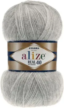 Alize Angora real 40 614 (480 м, серый меланж)