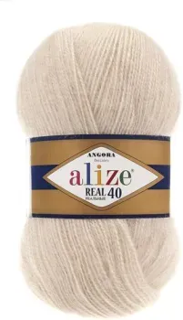 Alize Angora real 40 67 (480 м, молочно-бежевый)