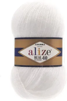 Alize Angora real 40 55 (480 м, белый)