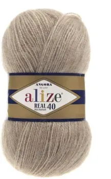 Alize Angora real 40 152 (480 м, бежевый меланж)
