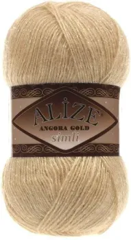 Alize Angora gold simli 95 (500 м, светло-бежевый)