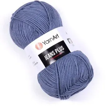 Yarnart Jeans Plus 55% хлопок/45% полиакрил 68 100 г (160 м, синий)