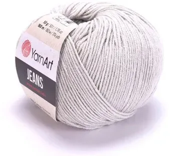 Yarnart Jeans 55% хлопок/45% полиакрил 49 50 г (160 м, серый)