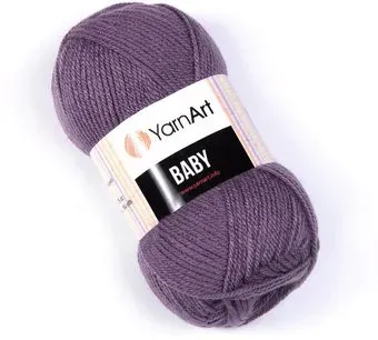 Yarnart Baby 100% акрил 852 50 г (150 м, серый)