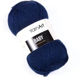 Yarnart Baby 100% акрил 583 50 г (150 м, синий)