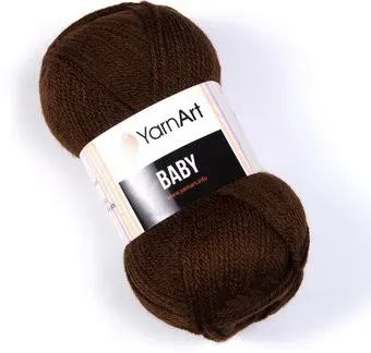 Yarnart Baby 100% акрил 1182 50 г (150 м, черный)