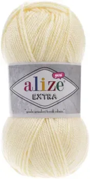 Alize Extra 100% акрил 01 (220 м, молочный)