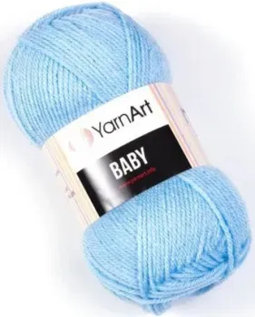 Yarnart Baby 100% акрил 215 50 г (150 м, светло-голубой)