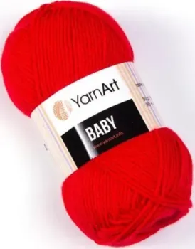 Yarnart Baby 100% акрил 156 50 г (150 м, красный)