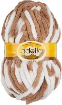 Adelia Dolly 100 г 40 м (белый/бежевый, 2 мотка)