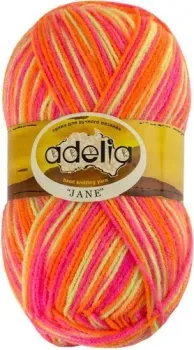 Adelia Jane 50 г 227 м (ярко-желтый/ярко-оранжевый/ярко-розовый, 3 мотка)