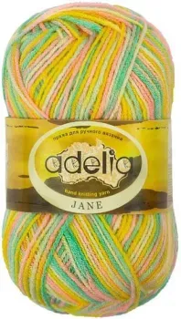 Adelia Jane 50 г 227 м (желтый/розовый/зеленый/светло-желтый, 3 мотка)