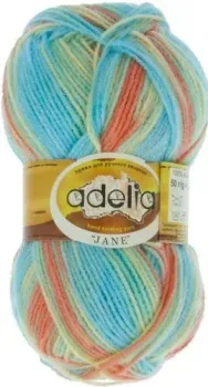 Adelia Jane 50 г 227 м (желтый/оранжевый/светло-зеленый, 3 мотка)