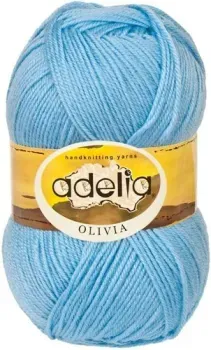 Adelia Olivia 100 г 250 м (голубой, 2 мотка)
