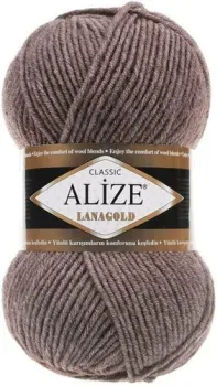 Alize Lanagold 240 (240 м, коричневый меланж)
