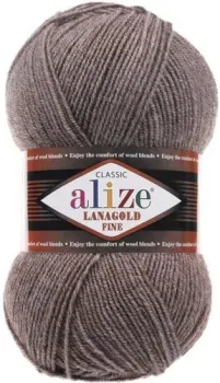 Alize Lanagold Fine 240 (390 м, коричневый меланж)