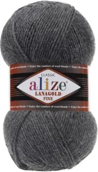 Alize Lanagold Fine 182 (390 м, средне-серый меланж)
