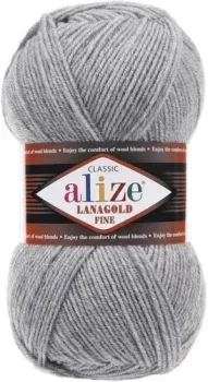 Alize Lanagold Fine 21 (390 м, серый)