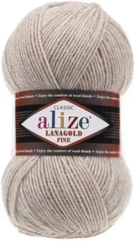 Alize Lanagold Fine 152 (390 м, бежевый меланж)