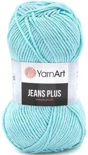 Yarnart Jeans Plus акрил 45%, хлопок 55% 76 100 г (160 м, светл. бирюза)