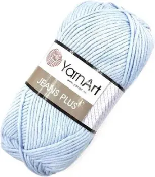 Yarnart Jeans Plus 55% хлопок, 45% полиакрил 15 100 г (160 м, голубой)