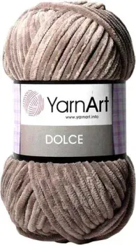 Yarnart Dolce 100% микрополиэстер 754 100 г (120 м, серо-бежевый)