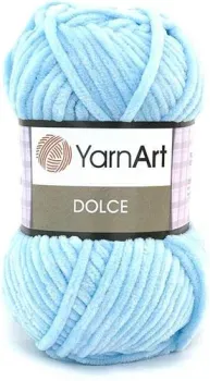 Yarnart Dolce 100% микрополиэстер 749 100 г (120 м, светло-голубой)