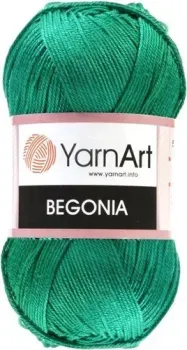 Yarnart Begonia 100% хлопок 6334 50 г (169 м, зеленый изу мруд)