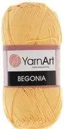 Yarnart Begonia 100% хлопок 4653 50 г (169 м, желтый)