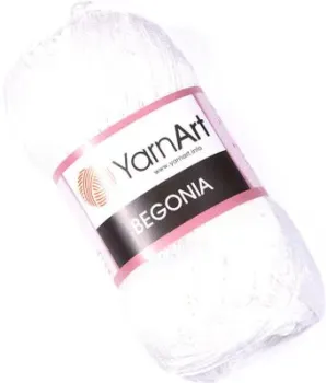 Yarnart Begonia 100% хлопок 003 50 г (169 м, белый)