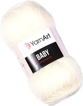 Yarnart Baby 100% акрил 502 50 г (150 м, молочный)