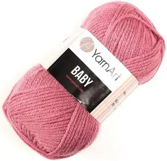 Yarnart Baby 100% акрил 3017 50 г (150 м, сухая роза)