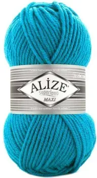 Alize Superlana Maxi 484 (100 м, бирюзовый)