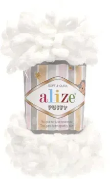 Alize Puffy 55 (9.2 м, белый)
