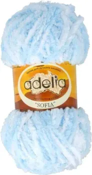 Adelia Sofia 50 г 90 м (голубой/белый, 2 мотка)