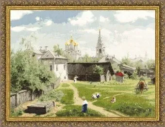 Золотое руно Московский дворик по мотивам картины Поленова В. Д. ПФ-010