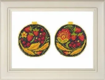 Овен елочная игрушка. Хохлома 1147В