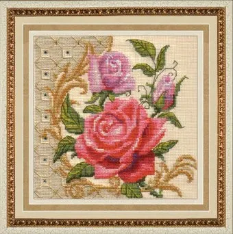 Zolotie Ruchky Шелк розы М-003
