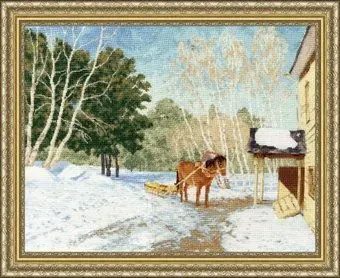 Золотое руно Март, 1895 г. по мотивам картины И. Левитана МК-048