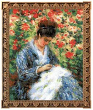 Риолис Premium Мадам Моне за вышивкой по мотивам картины К.Моне 100/051
