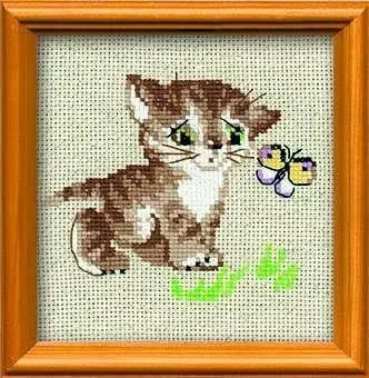 Риолис Котенок с бабочкой 1049