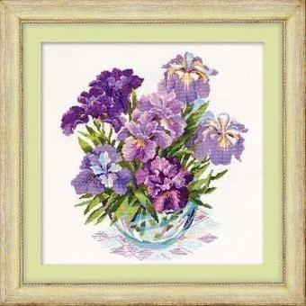 Риолис Ирисы в вазе 1071