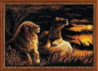 Риолис Львы в саванне 1142