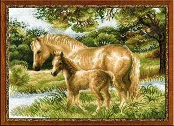 Риолис Лошадь с жеребёнком 1258