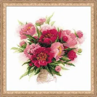 Риолис Пионы в вазе 1259