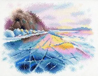 Aquarelle Зимний байкал