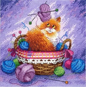М.П.Студия Кот в клубках