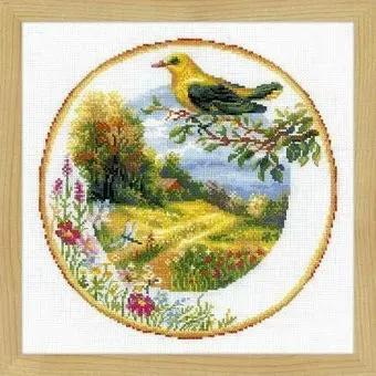 Риолис Тарелка с иволгой № 1693