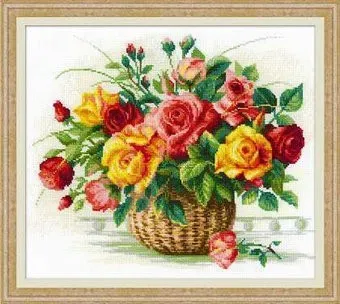 Риолис Корзина с розами № 1722